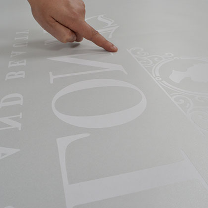Branded Etch/Frosted effect vinyl - DWJ printers