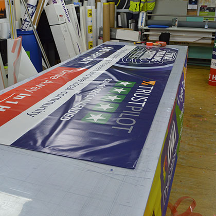 Vinyl Printed Banners - DWJ printers