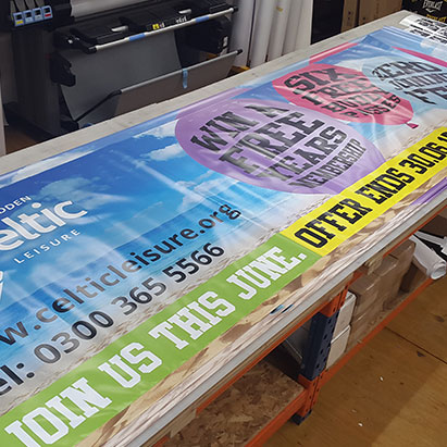 Vinyl Printed Banners - DWJ printers